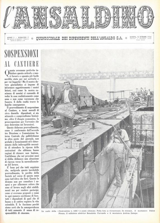 L&#039;Ansaldino, n. 7, 1954